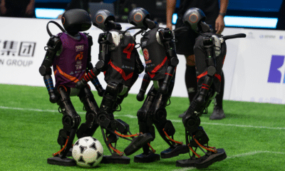 Robots Collapse, Glitch, and Get Stretchered Off in World’s First AI-Powered Football Match World Humanoid Robot Games China Bejing
